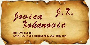 Jovica Kokanović vizit kartica